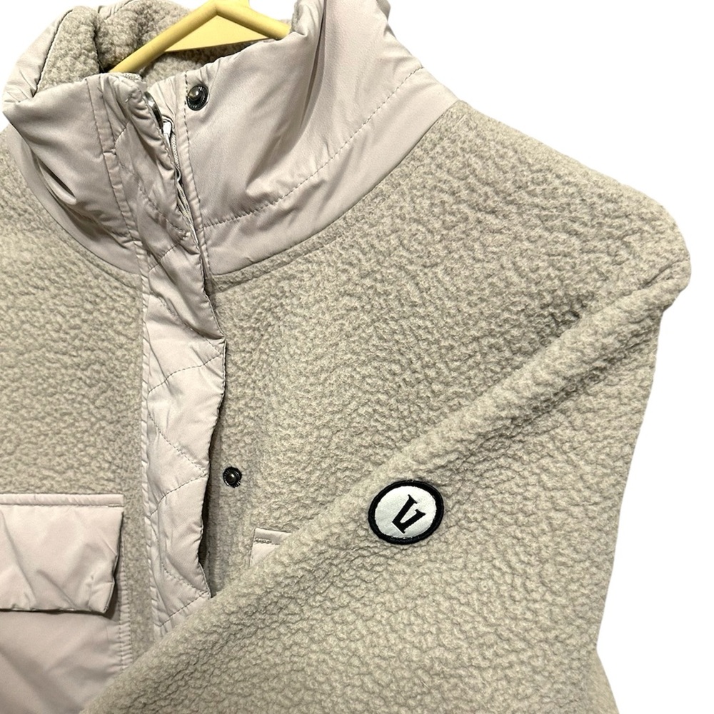 Vuori Plush Sherpa Utility Jacket - Light Taupe/crean - Picture 7 of 8